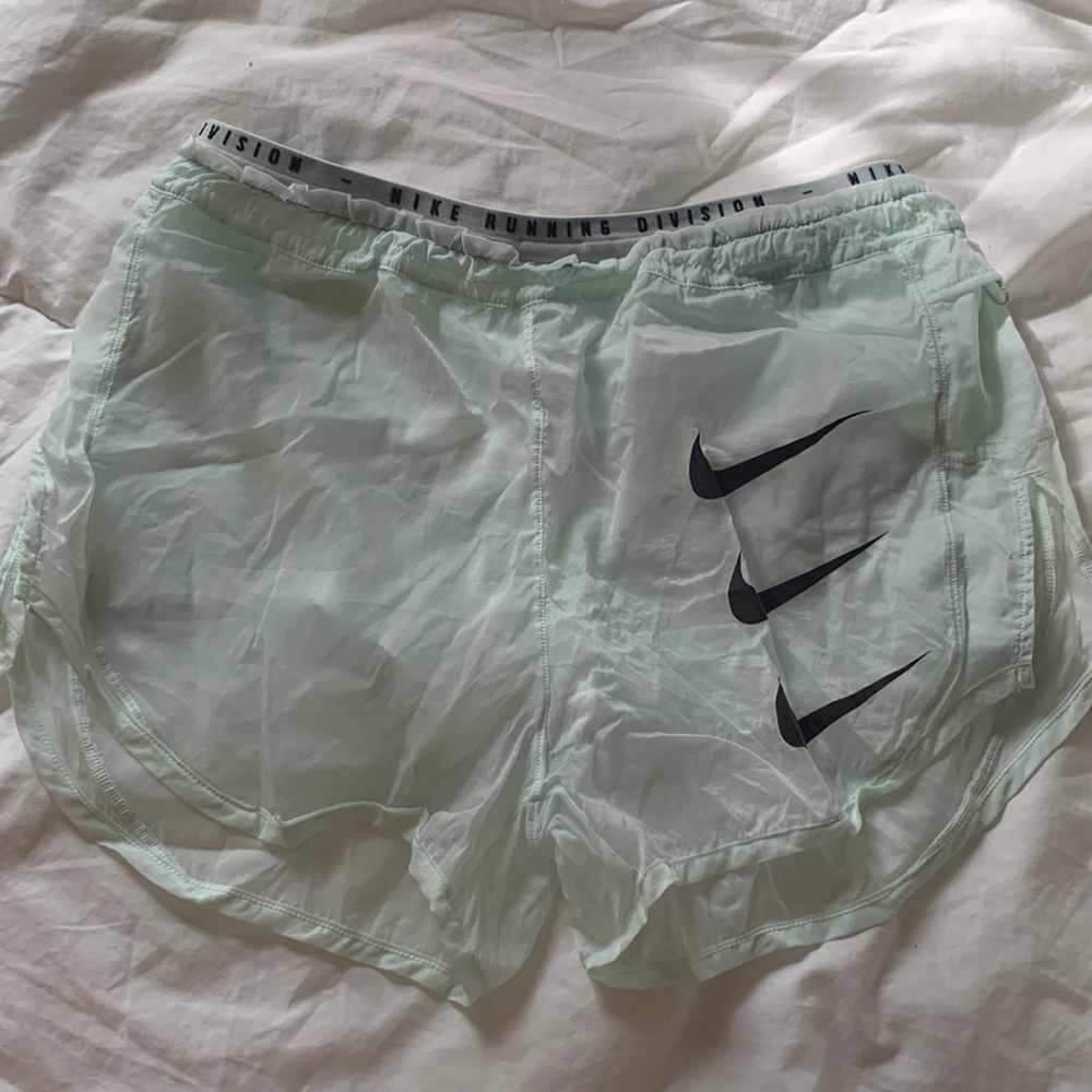 mint green nike running shorts